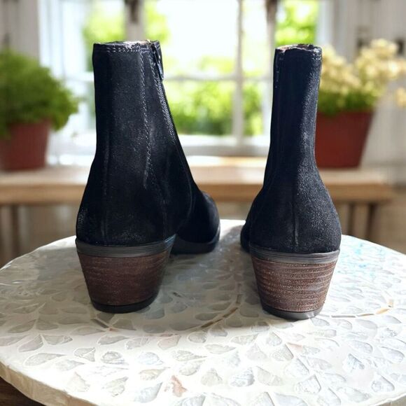 Josef Seibel $180 Daphne 44 Black Suede Ankle Boots Womens EU 42 / US 11 – New - Picture 9 of 11